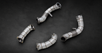 BTS F90 M5 S63 Race-Cat Downpipes & Midpipe Package – SS304 — detail image 2