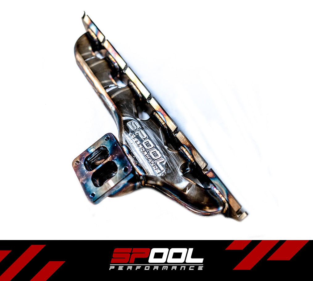Spool BMW B58 Gen 1 billet-manifold top-mount turbo kit gallery image