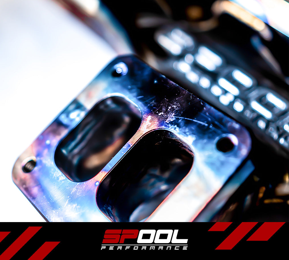 Spool BMW B58 Gen 1 billet-manifold top-mount turbo kit gallery image
