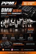 PPM Racing BMW F10 F90 M5 S63TU Forged 4340 Crankshaft