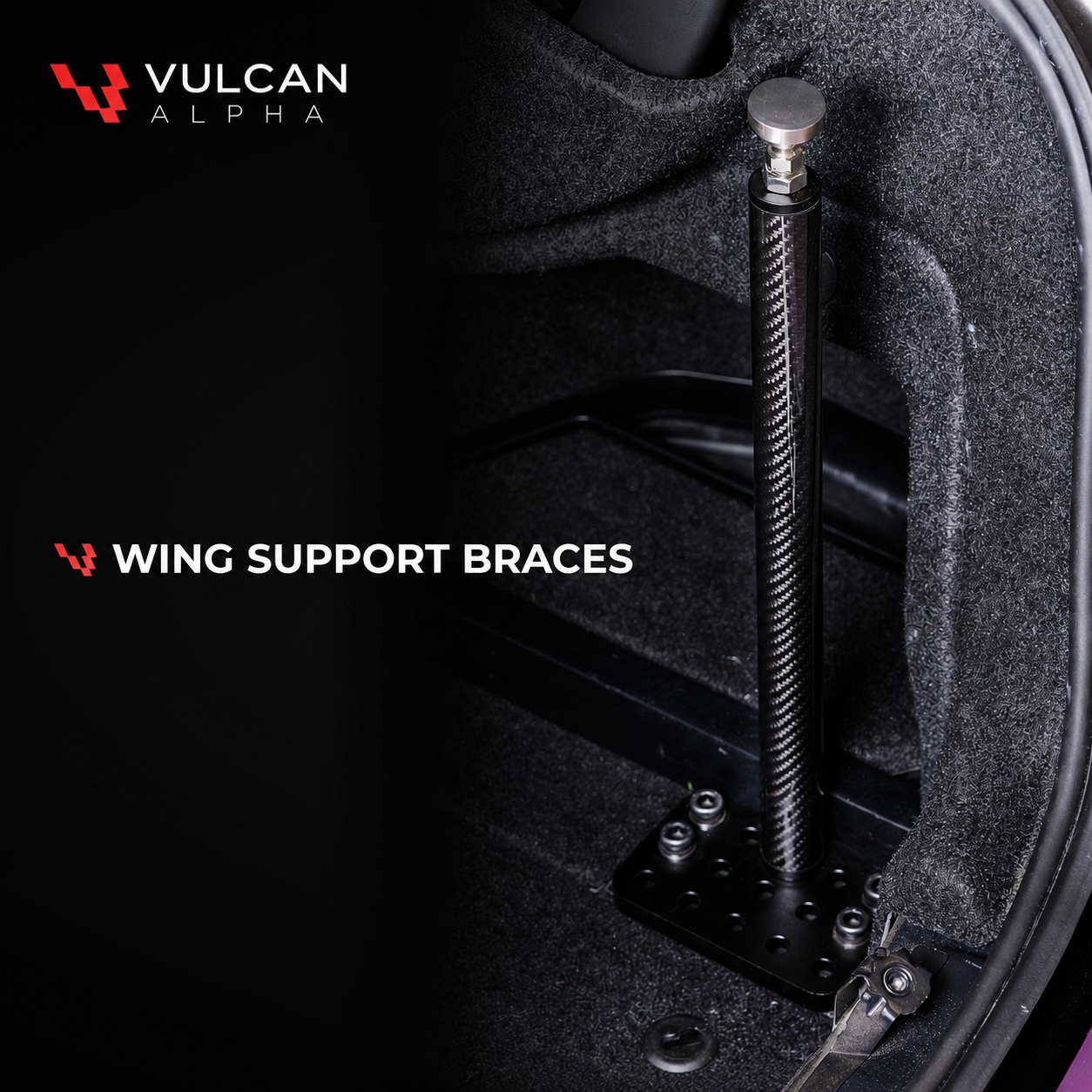 Vulcan Alpha Universal Carbon fiber wing support braces