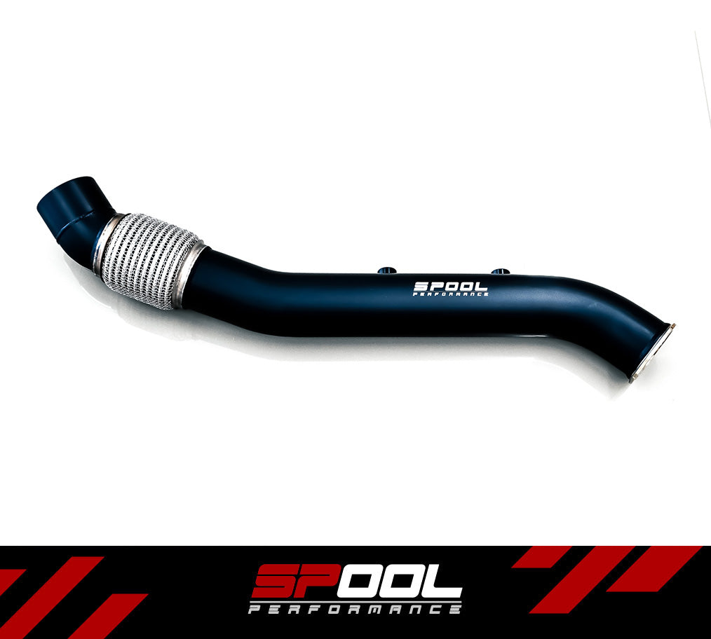 Spool BMW B58 Gen 1 billet-manifold top-mount turbo kit gallery image
