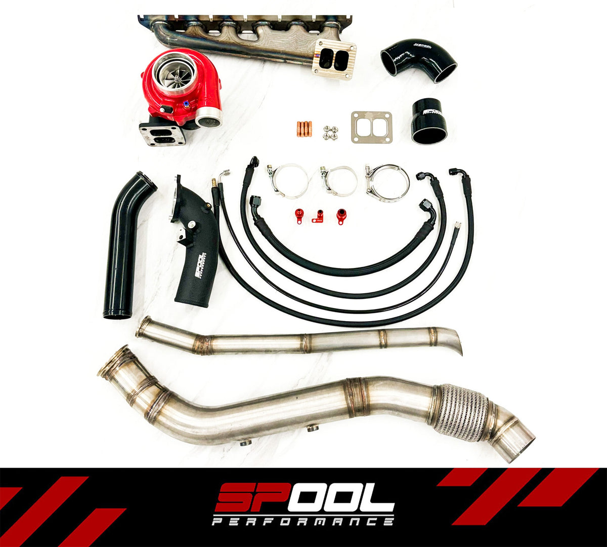 Spool BMW G30 540i B58 top-mount turbo kit detail
