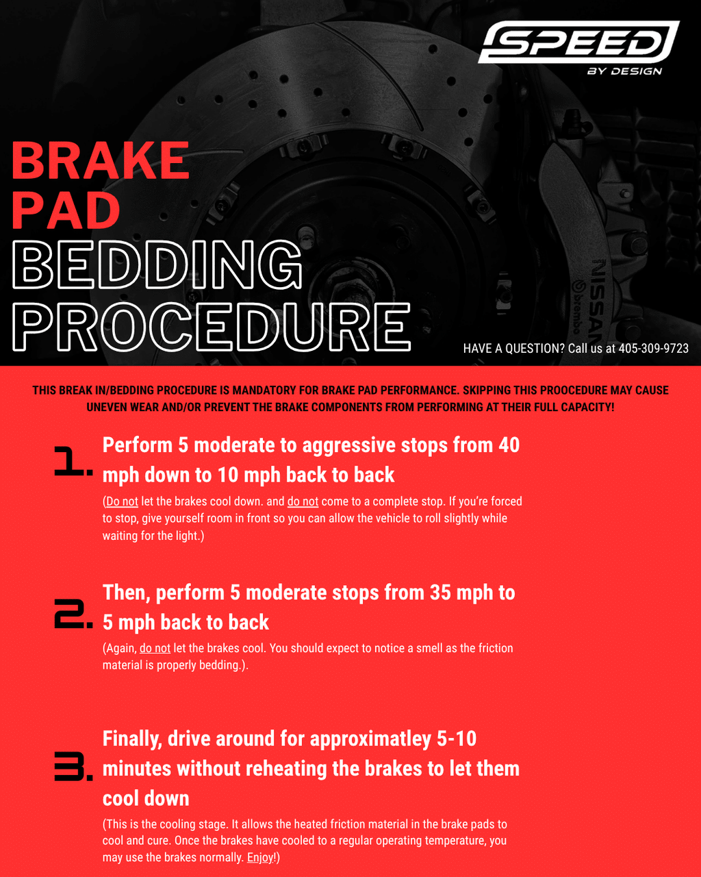 Speed By Design Ceramic Brake Pads – BMW F95 X5 M / F96 X6 M – original Speed By Design product image