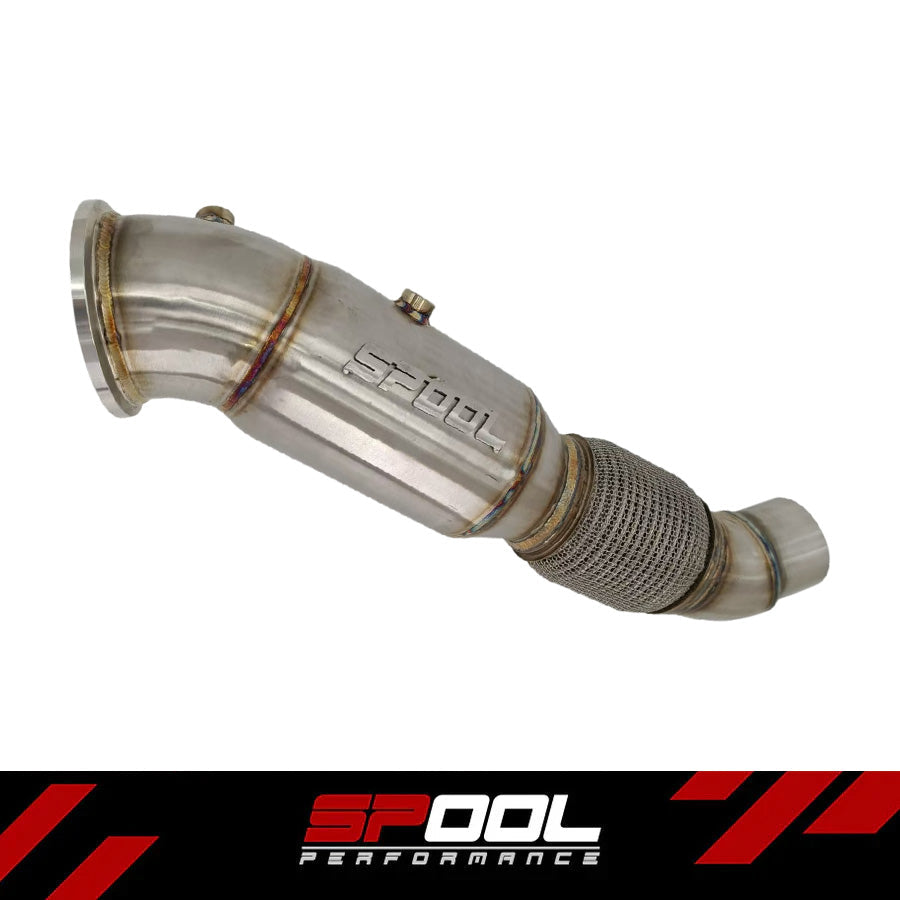 Spool 5-inch 200-cell catted downpipe for BMW B58