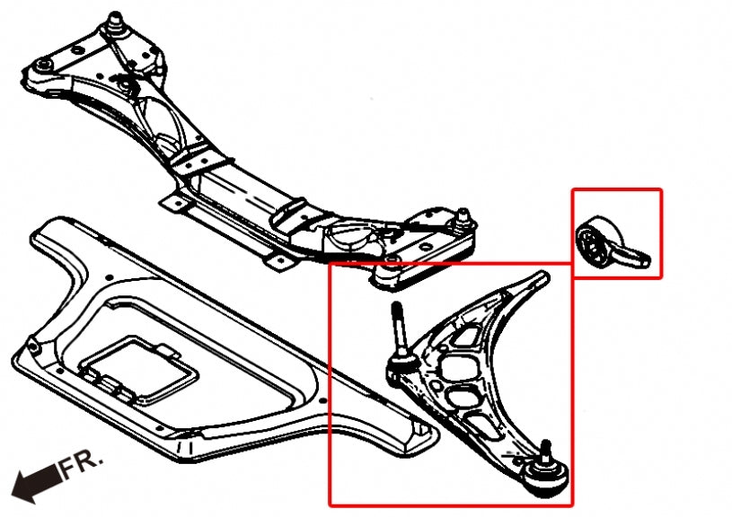 Hardrace Front Lower Control Arm – BMW 330i / BMW 3 Series / BMW Z4 (6850-S)