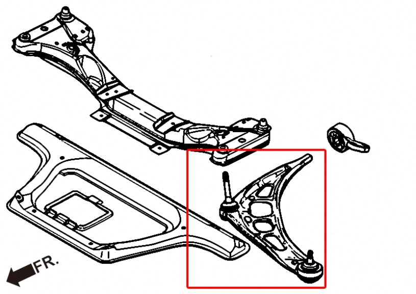 Hardrace Front Lower Control Arm Roll Centre – BMW 330i / BMW 3 Series / BMW Z4 (7051)
