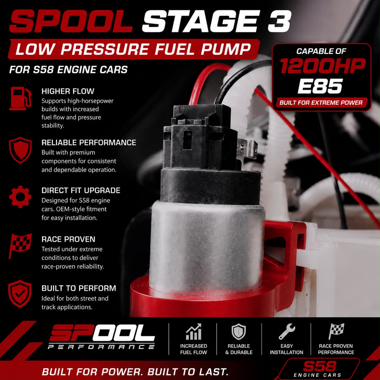 Spool Stage 3 Low-Pressure Fuel Pump – BMW S58 G80/G82/G83/F97/F98