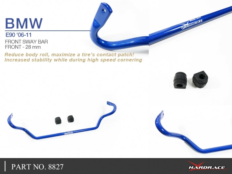 Hardrace Front Sway Bar 28MM – BMW E90, E91, E92, E93 (8827)