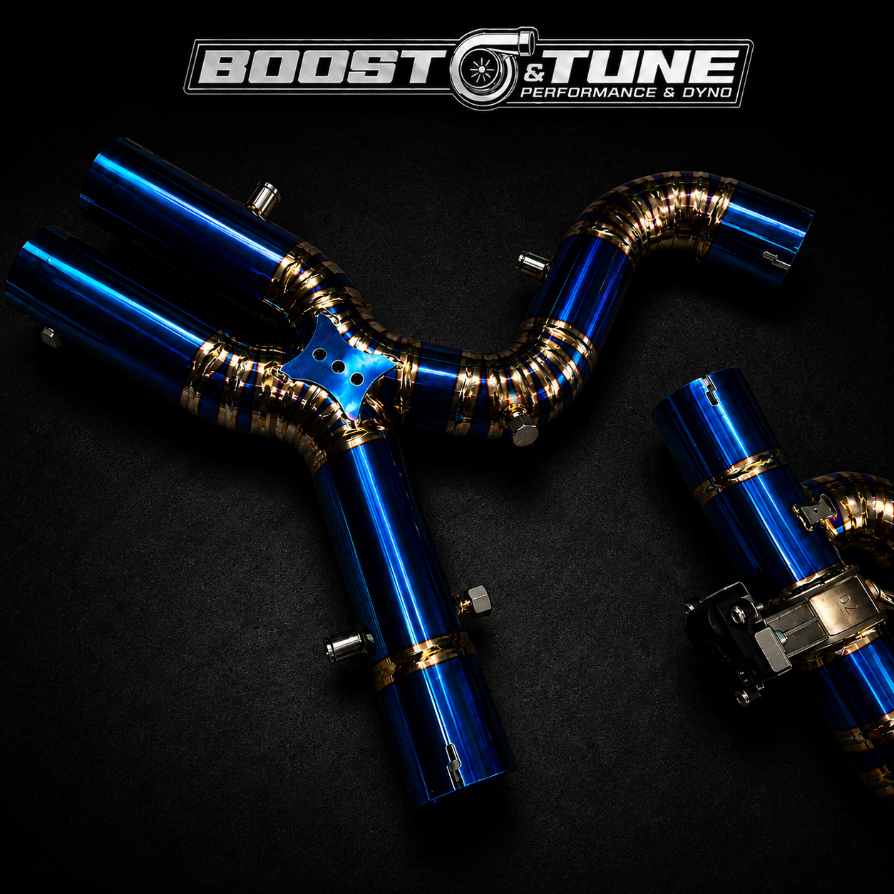 BTS Titanium Dual Uneven-Length Midpipe