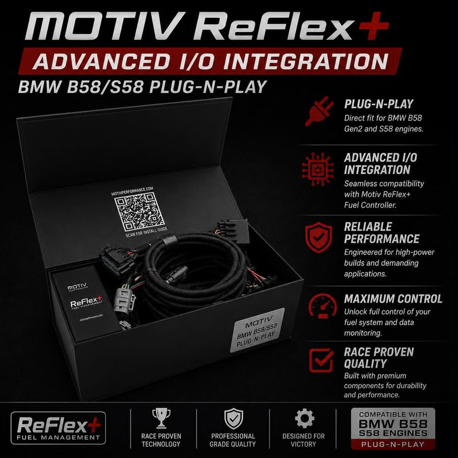 MOTIV ReFlex+ Advanced I/O Integration – BMW B58/S58 Plug-and-Play