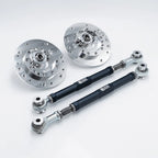 Suspension Secrets CS+ Handling Pack 1 (Fast Road) - BMW F87 M2 / M2 Competition – original Suspension Secrets exact pack composite showing its camber plates and rear toe arms