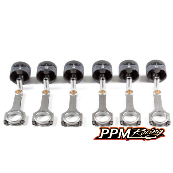 PPM BMW M54B30 Forged Pistons + H-Beam Rod Combo
