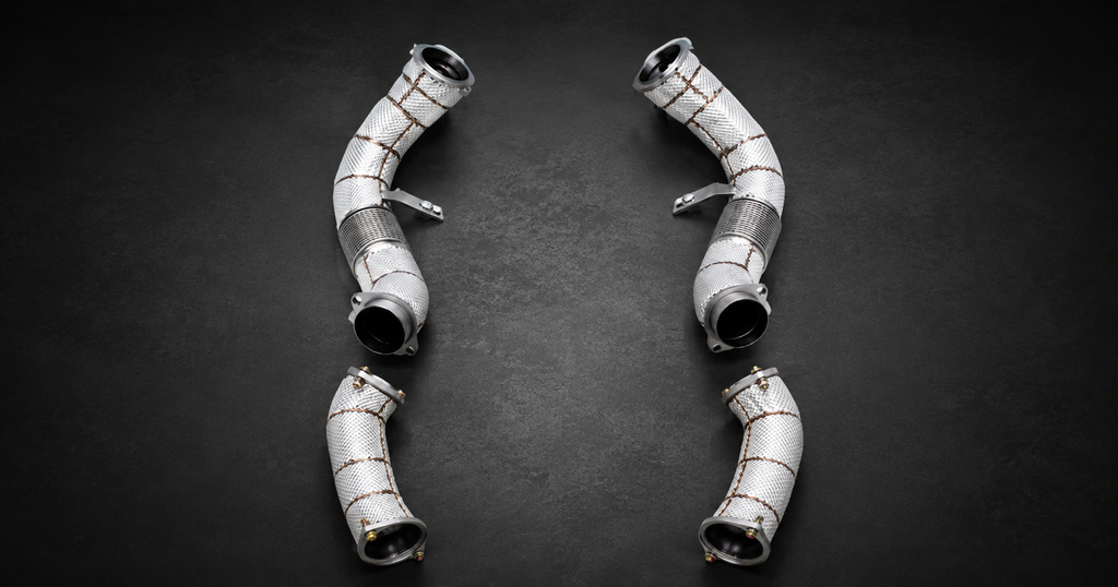 BTS F90 M5 S63 Race-Cat Downpipes & Midpipe Package – SS304