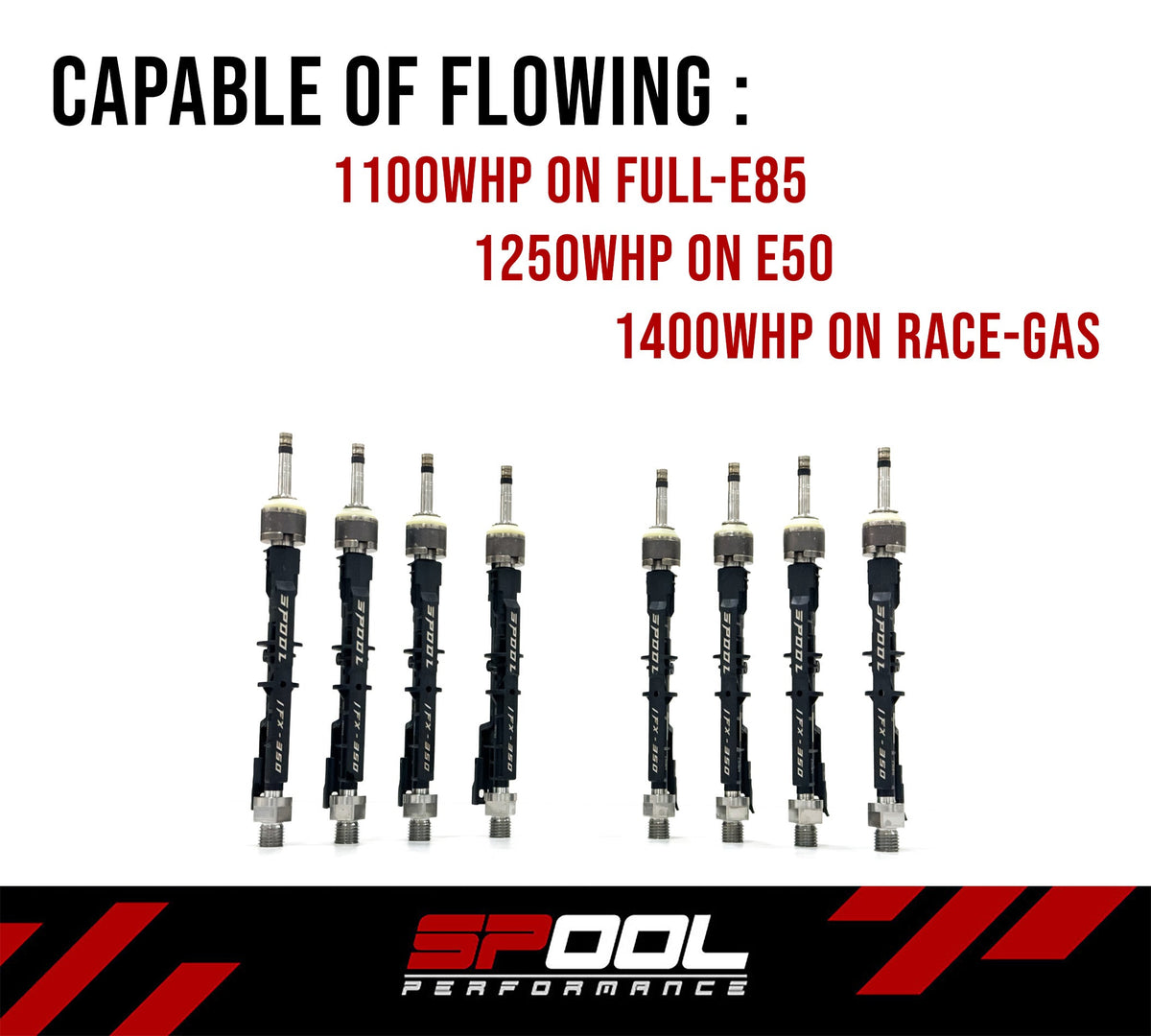 Spool IFX350 Direct-Injection Injectors +40% – BMW S63 Gen 2 – original Spool Performance product image