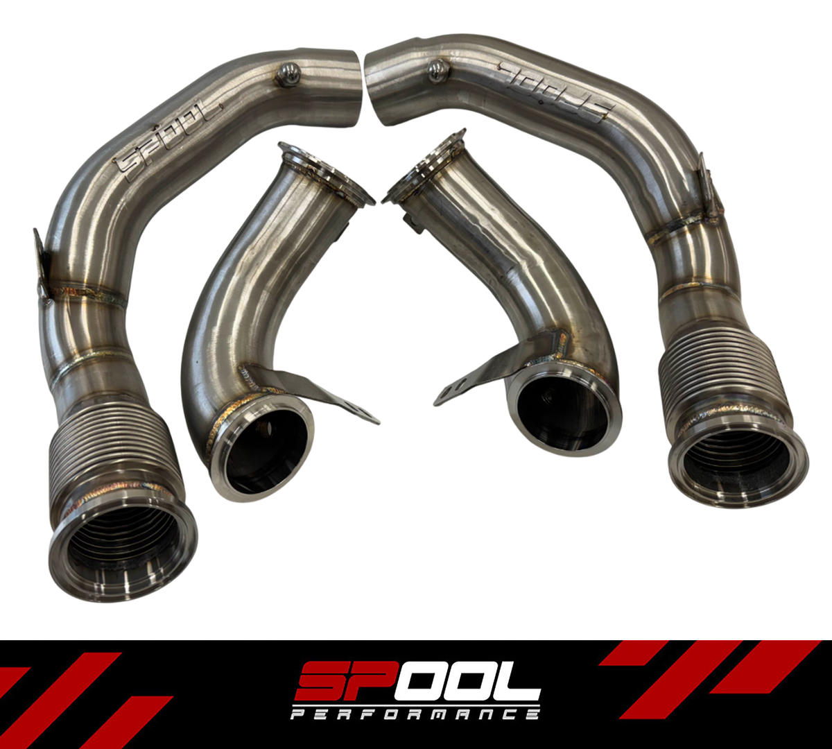 Spool S63 race downpipes for BMW F91 F92 F93 M8
