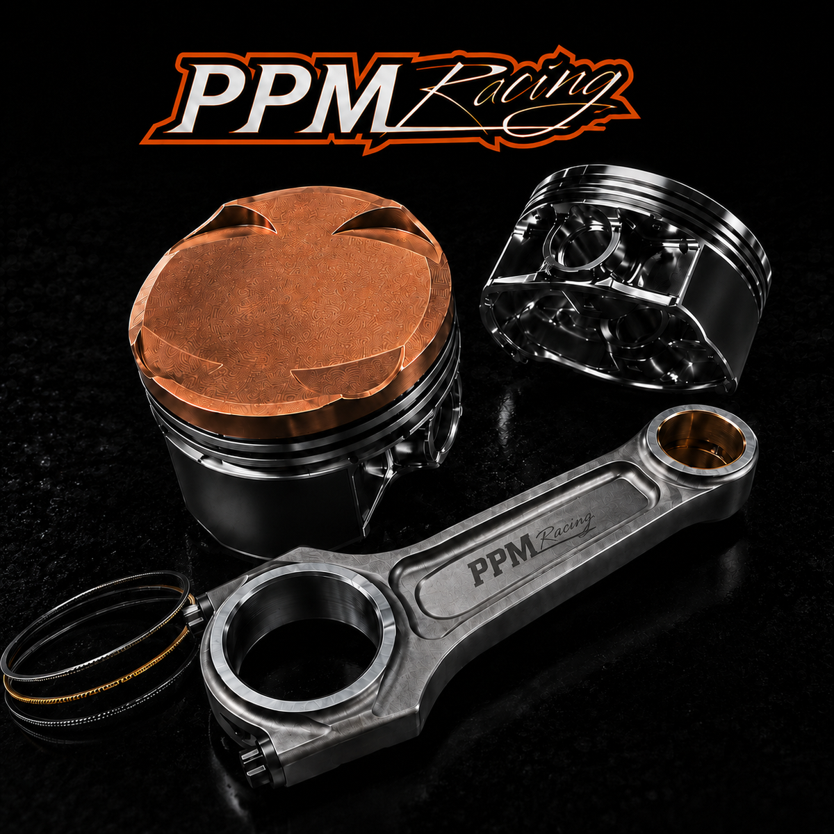 PPM RacingBMW S58B30 G8X Forged Piston and I-Beam Connecting Rod Kit — PPM Racing