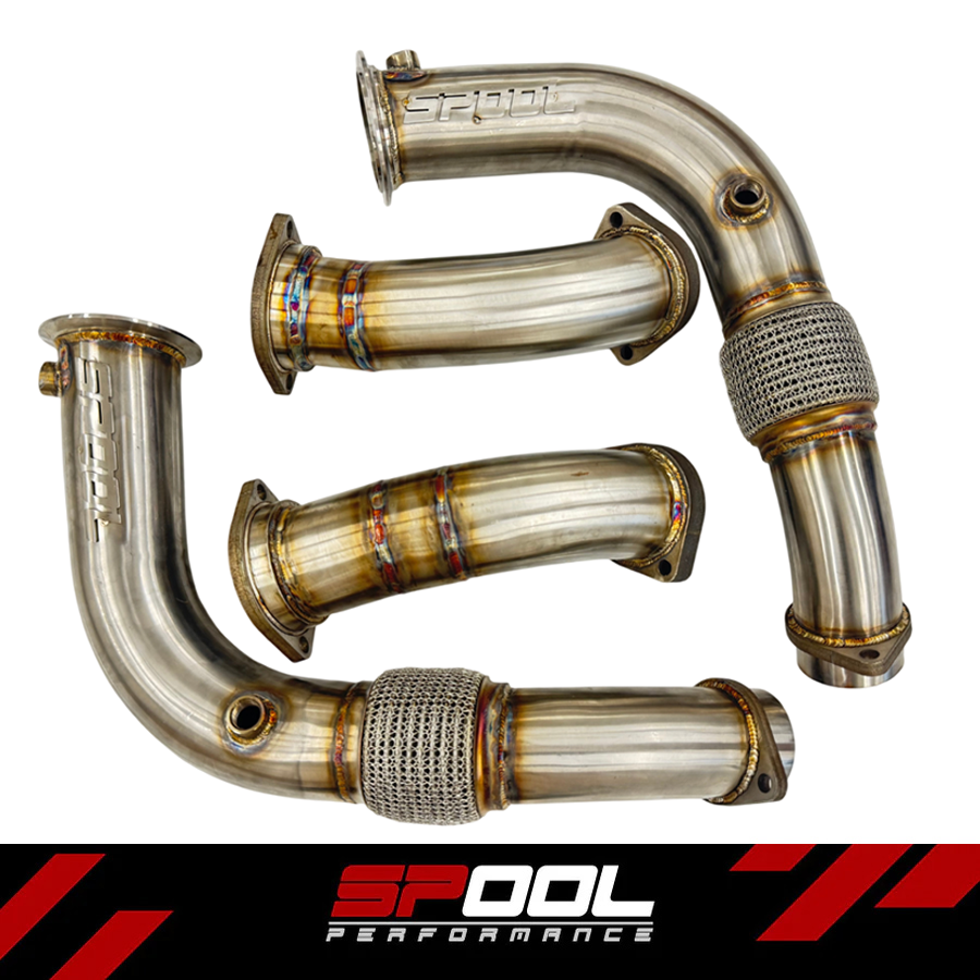 Spool S68 race downpipes for BMW G90 M5