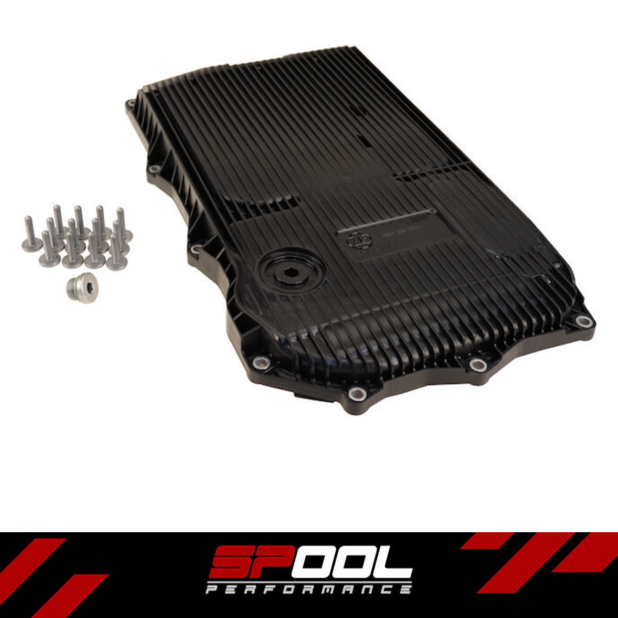 Spool transmission oil pan for 2021+ BMW mild-hybrid ZF 8HP51