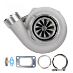 Pulsar PSR3584 Gen 3 single turbocharger with the original photographed mounting hardware